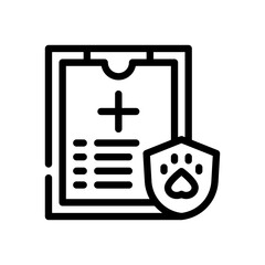Fototapeta premium medical checkup line icon