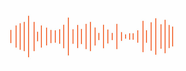 Vector equalizer wave banner background. Abstract party icon. Sound isolated Illustration