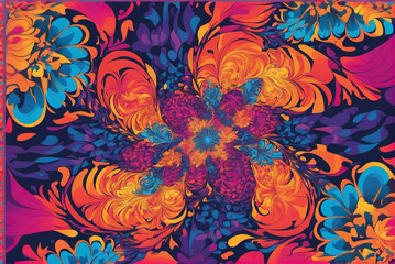 Wallpaper background of abstract graphics and textures composed of colorful blocks