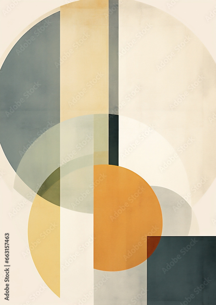 Poster shape abstract art design background modern pattern graphic