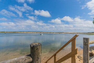 Obraz premium Scenic view of the Pylat Dune situated on Mimbeau Beach in the Arcachon Basin of France