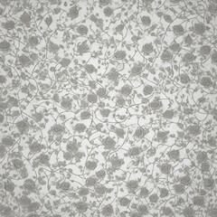 grayscale seamless pattern with roses