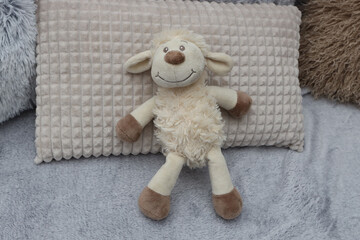 the children's toy is made of natural textile materials