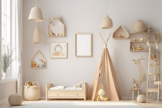Warm and lovely children's room decoration style design