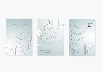 Vector hexagons pattern. Geometric abstract background with simple hexagonal elements. Medical, technology or science design