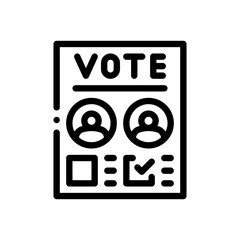 ballot line icon