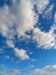 blue sky with clouds