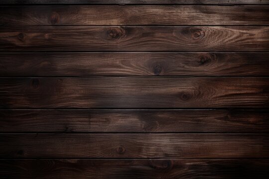 Wooden texture background. Old wood planks. Grunge wooden wall, design of dark wood background, AI Generated