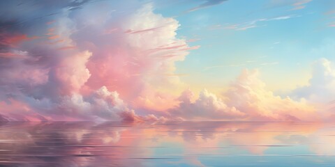 Obraz premium Pastel Cloud Serenity