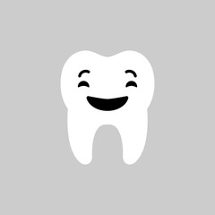 Obraz premium Tooth icon vector. Tooth Fairy illustration sign. Funny tooth symbol or logo.