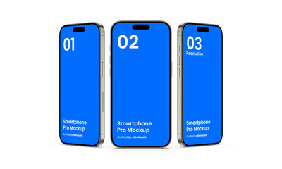Smartphone Mockup | Fully Editable File, Replaceable Screen, Separated Shadow and Background