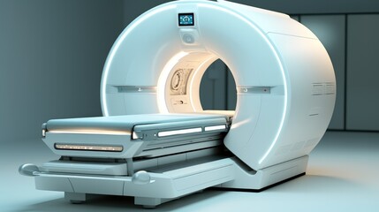 MRI machine at hospital, Medical technology concepts.
