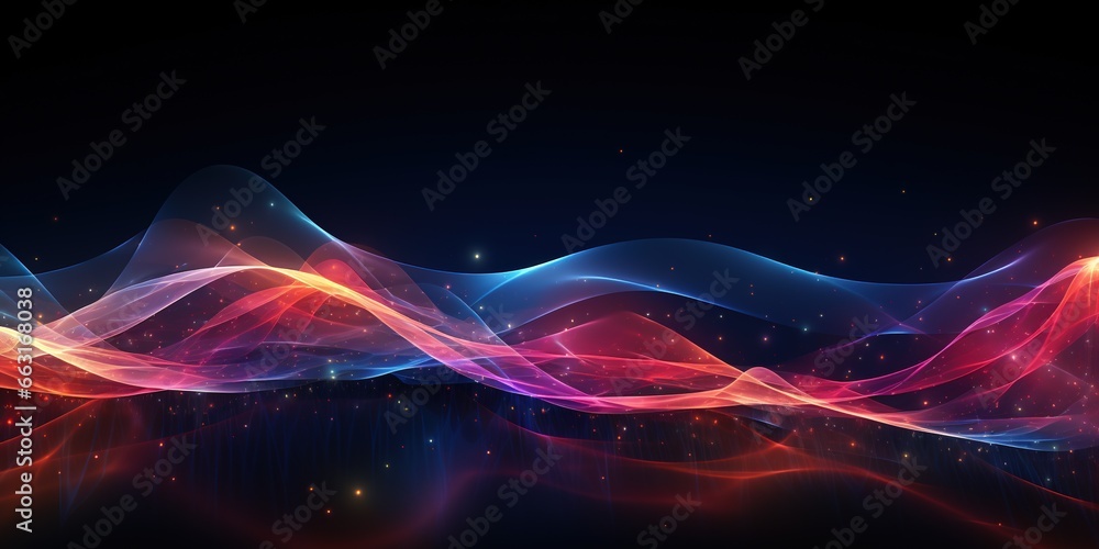 Poster abstract digital background. can be used for technological processes, neural networks and ai, digita