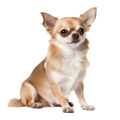 Chihuahua dog isolated on transparent background,transparency 