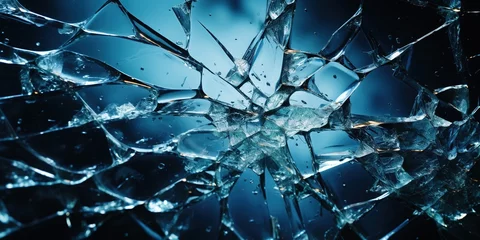 Foto op Aluminium Broken glass in the office close - up. © Coosh448