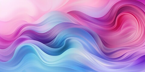 Cloudy waves in purple, pink, blue abstract background, ultraviolet - obrazy, fototapety, plakaty