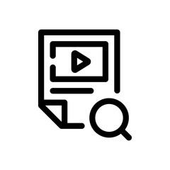 video file line icon