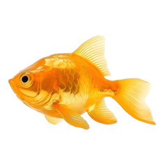 Goldfish isolated on transparent background,transparency  