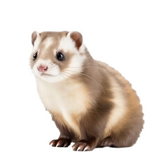 ferret isolated on transparent background,transparency 