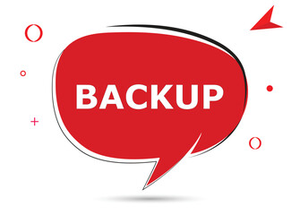 Backup speech bubble text. Hi There on bright color for Sticker, Banner and Poster. vector illustration.