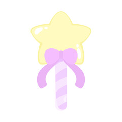 お星様のリボンステッキ♪PNG