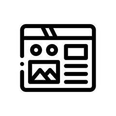 landing page line icon