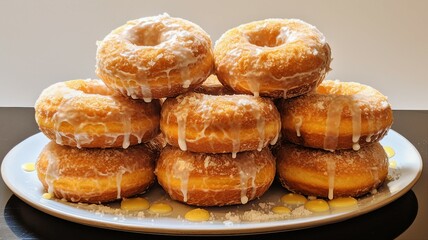 Baked Cinnamon Sugar Donuts with Glaze