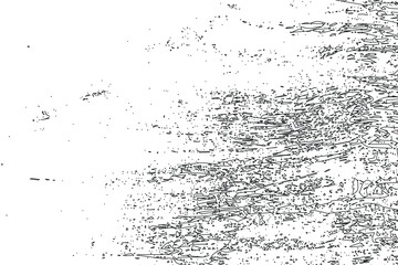 Dark Messy Dust Overlay Distress Background. Grunge Black And White Vector Texture Template.  Vintage Effect With Noise And Grain.