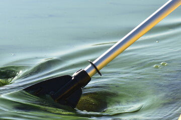 oar in water