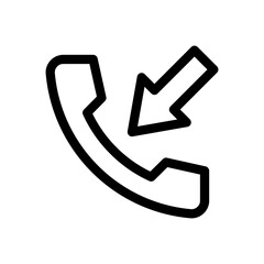 incoming call line icon