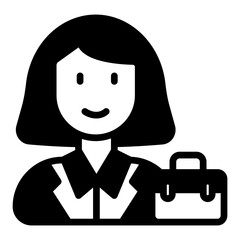 Business Woman icon in vector. Illustration