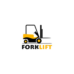 Forklift logo icon isolated on transparent background