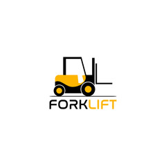 Forklift logo icon isolated on transparent background