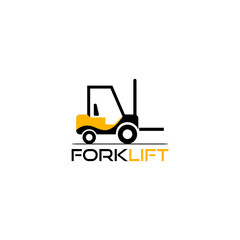 Forklift logo icon isolated on transparent background