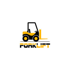 Forklift logo icon isolated on transparent background