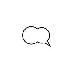 Speech And Thought Bubble icon isolated on transparent background