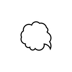 Speech And Thought Bubble icon isolated on transparent background