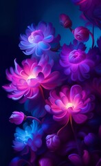 Naklejka premium background with flowers