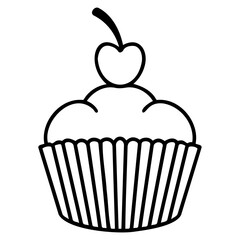 Cupcake Outline