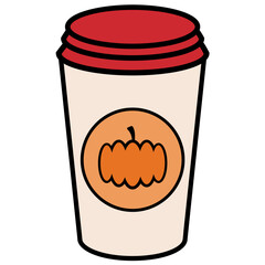 Pumpkin Spice Latte Takeaway Coffee Cup