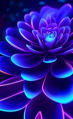 blue and purple flower