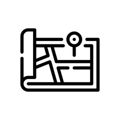 map line icon