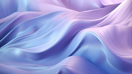 Obraz premium Whimsical Watercolor Silk: Violet Fabric in Artistic Wavering Form