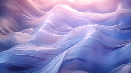 Soothing Lavender Waves: Elegant Silk Material in Watercolor Design - obrazy, fototapety, plakaty