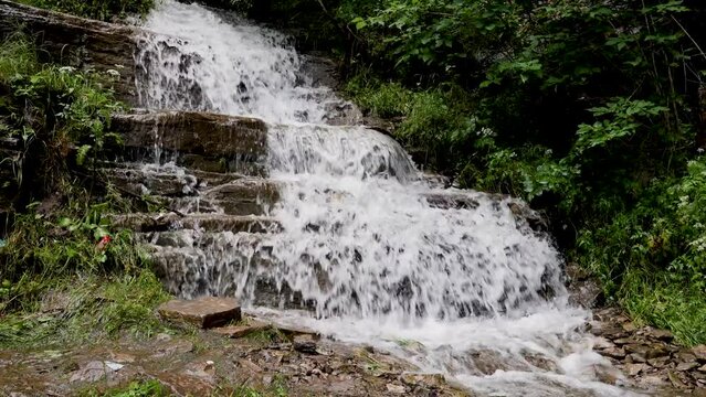 A clear stream on Luya Mountain