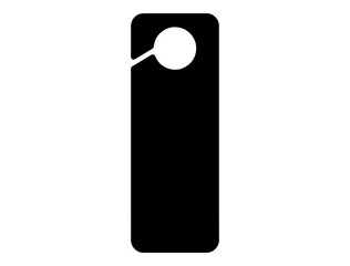 Door handle silhouette vector art