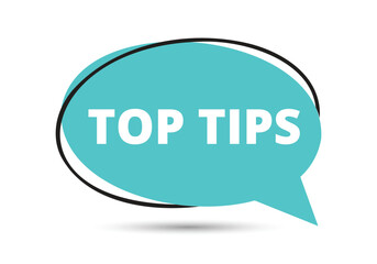 Top tips speech bubble text. Hi There on bright color for Sticker, Banner and Poster. vector illustration.