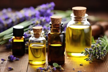 various essential oils for aromatherapy - obrazy, fototapety, plakaty
