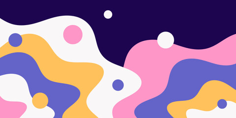 Modern abstract background with dynamic shapes. Vector simple composition illustration.