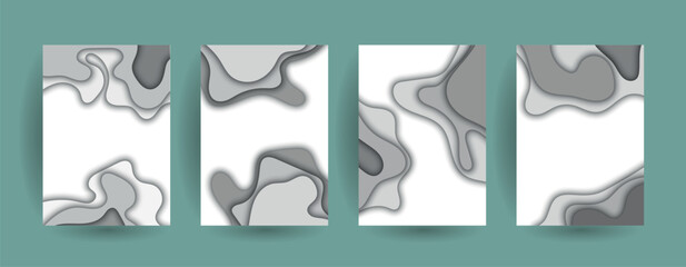 Abstract gradient vector background for business brochure cover design 